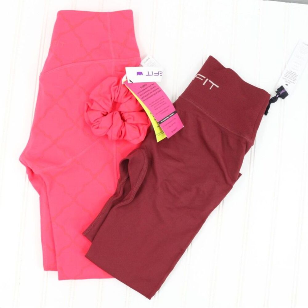 Shefit Set of 2 Compression Leggings Size Medium 1 Pocket 1 Moto NEW